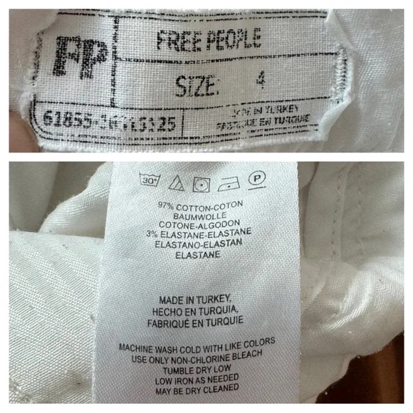 Free People Corsette Distressed Denim Mini Skirt - Picture 8 of 11